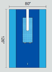 Welmed Orthopedic Drape U-Drape 80 W X 126 L Inch Sterile