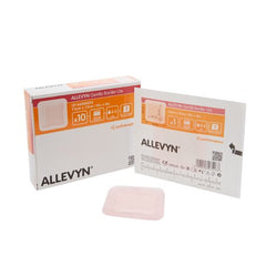 Smith & Nephew Thin Silicone Foam Dressing Allevyn Gentle Border Lite 3 X 3 Inch Square Silicone Gel Adhesive with Border Sterile