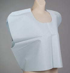 Tidi Products Exam Cape Tidi® Blue One Size Fits Most Front / Back Opening Without Closure Unisex