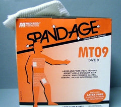 Medi-Tech International Elastic Net Retainer Dressing Spandage™ Tubular Elastic 25 Yard Size 9 Average Chest / Abdomen / Breast / Shoulder NonSterile