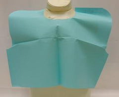 Tidi Products Exam Cape Tidi® Teal One Size Fits Most Front / Back Opening Without Closure Unisex