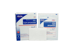 Dukal Nonwoven Sponge Dukal™ Cellulose / Rayon 8-Ply 3 X 4 Inch Rectangle Sterile