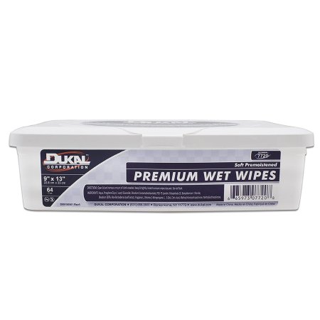 Dukal Personal Wipe Dukal™ Premium Tub Aloe / Lanolin Scented 64 Count