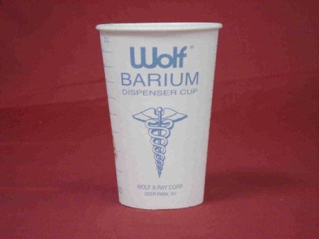 Wolf X-Ray Barium Cup Wolf® 14 oz. White Paper Disposable