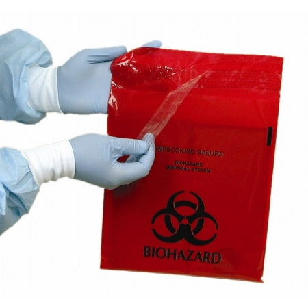 Unimed - Midwest Biohazard Waste Bag Unimed - Midwest 1.4 Quart Red Bag 9 X 10 Inch - M-769212-4884 - Box of 100