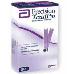 Abbott Blood Glucose Test Strips Precision Xceed Pro™ 100 Strips per Box Small blood sample for glucose test just 0.6 Microliter For Abbott Precision Xceed Pro™ and ß - Ketone Monitoring Systems