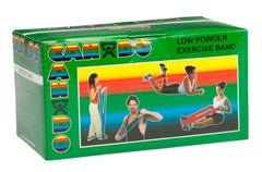 Fabrication Enterprises Exercise Resistance Band CanDo® Low Powder Green 5 Inch X 6 Yard Medium Resistance