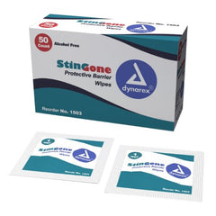 Dynarex Skin Barrier Wipe StingGone™ 20% Strength Polyaminopropyl Biguanide Individual Packet NonSterile