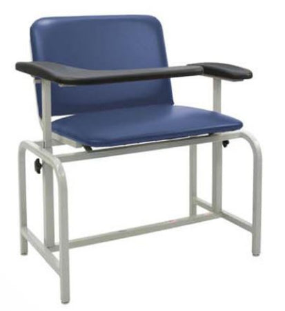 Winco Blood Drawing Chair Extra Wide Single Pivot Armrest Carob