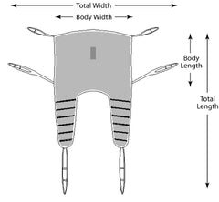 Graham-Field Universal Sling SURELIFT™ With Head Support Large 400 lbs. Weight Capacity