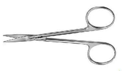 Aesculap Iris Scissors Aesculap® 4-3/8 Inch Length Surgical Grade Stainless Steel NonSterile Finger Ring Handle Straight Sharp Tip / Blunt Tip - M-771653-3106 - Each