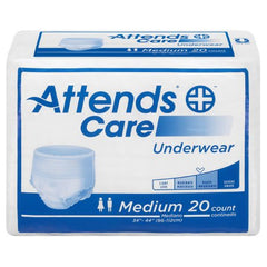 Attends Healthcare Products Unisex Adult Absorbent Underwear Attends® Care Pull On with Tear Away Seams Regular Disposable Moderate Absorbency - M-771656-3833 - Case of 80