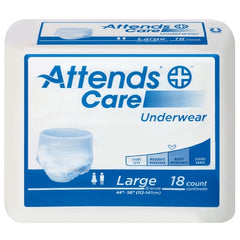 Attends Healthcare Products Unisex Adult Absorbent Underwear Attends® Care Pull On with Tear Away Seams Regular Disposable Moderate Absorbency - M-771657-2163 - Case of 72