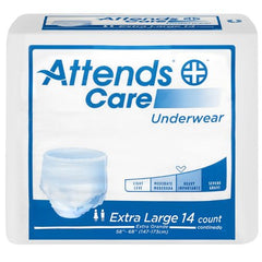 Attends Healthcare Products Unisex Adult Absorbent Underwear Attends® Care Pull On with Tear Away Seams X-Large Disposable Moderate Absorbency - M-771658-4168 - Case of 56