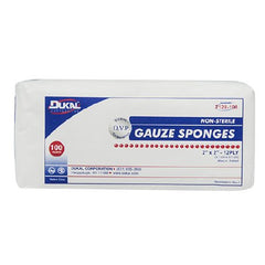 Dukal Gauze Sponge Dukal™ Cotton 12-Ply 2 X 2 Inch Square NonSterile