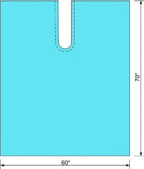 C-Core Medical Orthopedic Drape Poly Split Drape 60 W X 70 L Inch Sterile