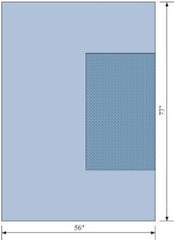 C-Core Medical General Purpose Drape Drape Sheet with Reinforcement 56 W X 77 L Inch