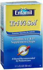 Mead Johnson Children's Multivitamin Supplement Tri-Vi-Sol® Vitamin A / Ascorbic Acid / Vitmain D 750 IU - 35 mg - 400 IU Strength Oral Drops 50 mL Cherry Flavor