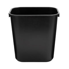 RJ Schinner Co Trash Can Deskside 13-5/8 Quart Rectangular Black LLDPE Open Top - M-772237-4179 - Each