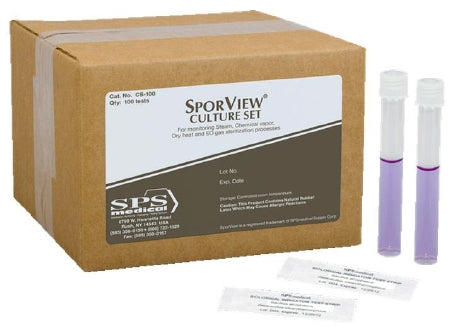 SPS Medical Supply SporView® Sterilization Biological Indicator Kit Steam / EO Gas / Dry Heat / Chemical Vapor