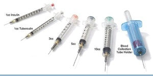 Healthfirst Syringe with Hypodermic Needle VanishPoint® 3 mL 20 Gauge 1-1/2 Inch Attached Needle Retractable Needle