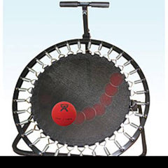Fabrication Enterprises Medicine Ball and Rebounder Set 5 Piece Set with Round Rebounder CanDo® 2 lbs. / 4 lbs. / 7 lbs. / 11 lbs. / 15 lbs.