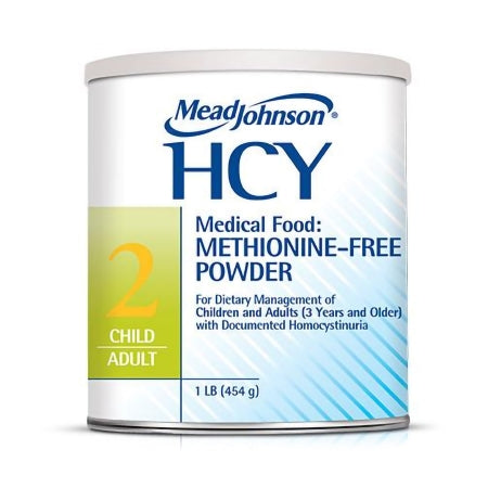 Mead Johnson Homocystinuria Oral Supplement HCY 2 Unflavored 1 lb. Can Powder