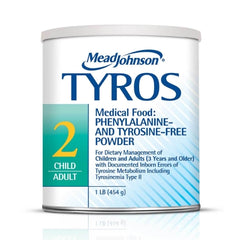 Mead Johnson Tyrosinemia Oral Supplement Tyros 2 Unflavored 1 lb. Can Powder