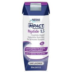 Nestle Healthcare Nutrition Tube Feeding Formula Impact® Peptide 1.5 8.45 oz. Carton Ready to Use Unflavored Adult