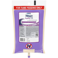 Nestle Healthcare Nutrition Tube Feeding Formula Impact® Peptide 1.5 33.8 oz. Bag Ready to Hang Unflavored Adult