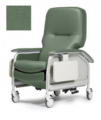 Graham-Field Clinical Care Recliner Lumex® Deluxe Blue Jade Four Tente® Swivel Caster, Three Locking Caster