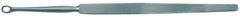 BR Surgical Dermal Curette BR Surgical Fox 5-1/2 Inch Length Single-ended Flat Handle 2 mm Tip Straight Fenestrated Round Tip - M-774282-4009 - Each