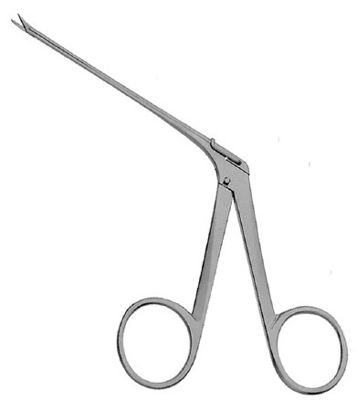 V. Mueller Micro Ear Scissors V. Mueller® House-Bellucci 3-1/4 Inch Length Surgical Grade Stainless Steel NonSterile Finger Ring Handle Straight Sharp Tip / Sharp Tip - M-774406-3280 - Each