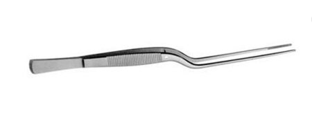 V. Mueller Dressing Forceps V. Mueller® Cushing 7-5/8 Inch Serrated, Square Dissecting Tip, Bayonet Shape - M-774456-2311 - Each