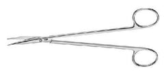 Aesculap Dissecting Scissors Aesculap® Potts 7 Inch Length Surgical Grade Stainless Steel NonSterile Finger Ring Handle Curved Blunt Tip / Blunt Tip - M-774567-2414 - Each