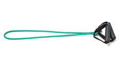 Fabrication Enterprises Exercise Resistance Tubing with Handles CanDo® Green 48 Inch Length Medium Resistance