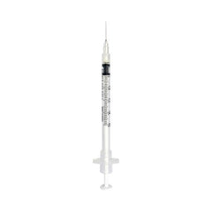 Sol-Millennium Medical Tuberculin Syringe with Needle Sol-Care™ 0.5 mL 27 Gauge 1/2 Inch Attached Needle Retractable Needle