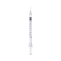 Sol-Millennium Medical Tuberculin Syringe with Needle Sol-Care™ 1 mL 30 Gauge 1/2 Inch Attached Needle Retractable Needle