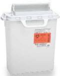 Becton Dickinson Sharps Container Recykleen™ 15-3/4 H X 13-1/2 W X 6 D Inch 3 Gallon Pearl Base / Pearl Lid Horizontal Entry Counter Balanced Door Lid - M-775429-3823 - Case of 10