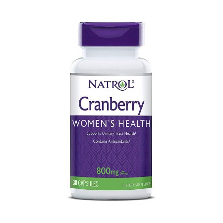 Natrol Inc Dietary Supplement Natrol® Cranberry Extract 800 mg Strength Capsule 30 per Bottle Cranberry Flavor