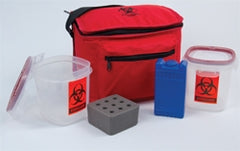 Hopkins Medical Products Insulated Biohazard Specimen Transport System Deluxe 5-1/2 X 7 X 9 Inch