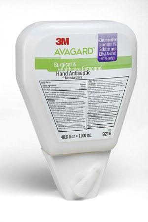 3M Surgical Scrub 3M™ Avagard™ 1.2 Liter Dispenser Refill Bottle 1% / 61% Strength CHG (Chlorhexidine Gluconate) / Ethyl Alcohol NonSterile