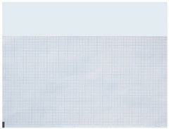 Precision Charts ECG Recording Paper Permitrace Standard Premium Grade Paper 8-1/2 X 5-1/2 Inch Z-Fold Red Grid