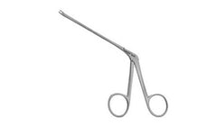 V. Mueller Ear Forceps V. Mueller® 4 Inch Length Surgical Grade Stainless Steel NonSterile NonLocking Finger Ring Handle Straight 1.0 mm Wide Round Cups - M-777442-1193 - Each