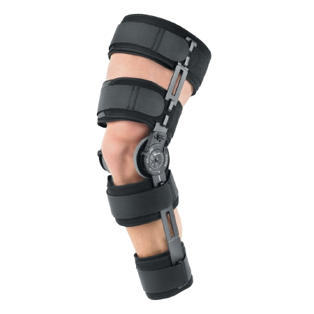 Breg Hinged Knee Brace Breg® Post-Op Lite One Size Fits Most Wraparound / Hook and Loop Strap Closure Long Left or Right Knee