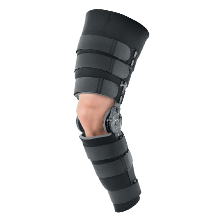 Breg Hinged Knee Brace Breg® Post-Op One Size Fits Most Wraparound / Hook and Loop Strap Closure Short Length Left or Right Knee