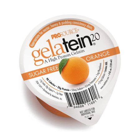 Medtrition/National Nutrition Oral Protein Supplement Gelatein® 20 Orange Flavor Ready to Use 4 oz. Cup