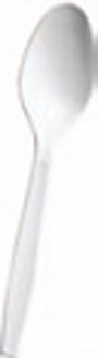 Lagasse Teaspoon GEN Medium Weight White Plastic