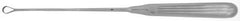BR Surgical Uterine Curette BR Surgical Sims 11 Inch Length Single-ended Hollow Handle with Grooves Size 1, 7 mm Tip Straight Sharp Fenestrated Teardrop Tip - M-778738-2062 - Each