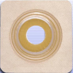 Hollister Inc Ostomy Wafer Securi-T® Pre-Cut, Standard Wear, Flexible Flexible Tape 45 mm Flange 1-1/4 Inch Opening 4-1/2 X 4-1/2 Inch
